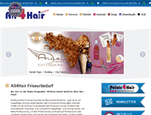 Tablet Screenshot of all4hair.at